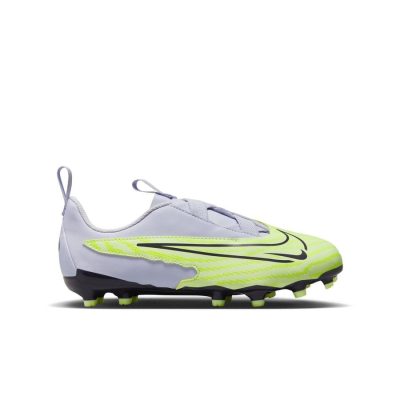 Nike Phantom Gx Academy Mg Luminous - Neon/gridiron/paars Kinderen - Kunstgras (Ag) / Natuurgras (Fg), maat 35