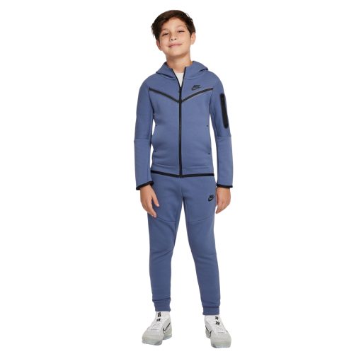 Nike Tech Fleece Trainingspak Kids Blauw Zwart Blauw