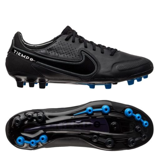 Nike Tiempo Legend 9 Elite Ag-pro Black Pack - Zwart/grijs/wit - Kunstgras (Ag), maat 40½