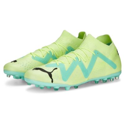 PUMA Future Match Mg Pursuit - Groen/zwart/turquoise - Kunstgras (Ag) / Natuurgras (Fg), maat 40½