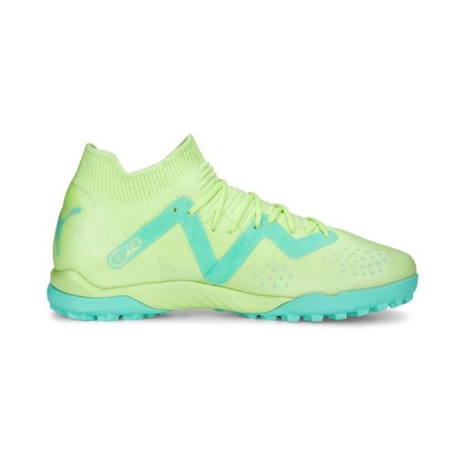 PUMA Future Match + Mid TT Pursuit - Groen/Zwart/Turquoise - Turf (TF), maat 33