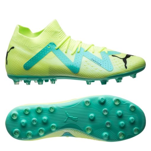 PUMA Future Pro Mg Pursuit - Groen/zwart/turquoise - Kunstgras (Ag) / Natuurgras (Fg), maat 42½