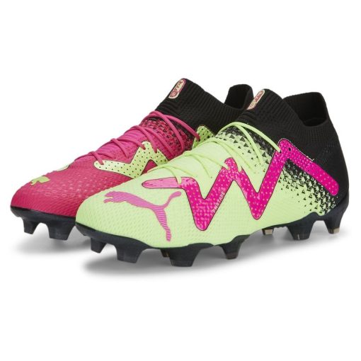 PUMA Future Ultimate Fg/ag Tricks - Zwart/roze/groen Limited Edition - Kunstgras (Ag) / Natuurgras (Fg), maat 38