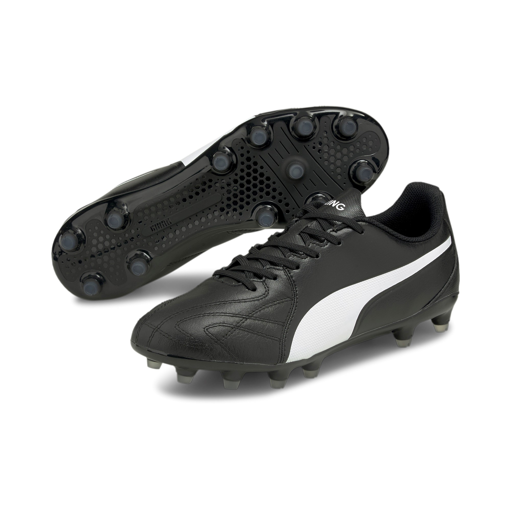 Puma king on sale zwart