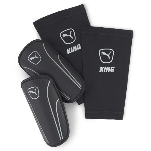 PUMA King Sleeve Scheenbeschermers Zwart Zilver