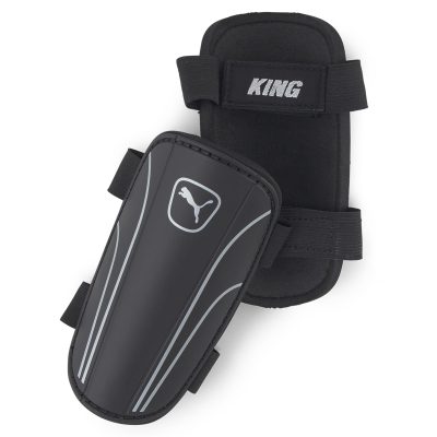 PUMA King Strap Scheenbeschermers Zwart Zilver