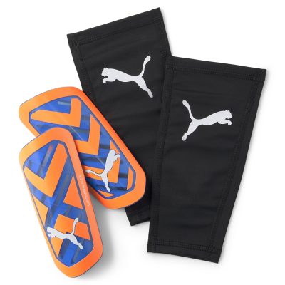 PUMA Ultra Flex Sleeve Scheenbeschermers Oranje Blauw