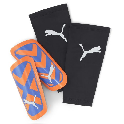 PUMA Ultra Light Sleeve Scheenbeschermers Oranje Blauw