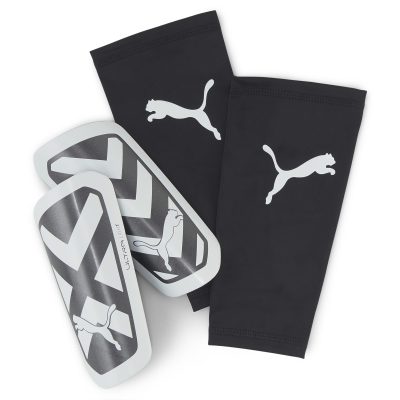 PUMA Ultra Light Sleeve Scheenbeschermers Zwart Wit