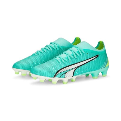 PUMA Ultra Match Fg/ag Pursuit - Turquoise/wit/groen Dames - Kunstgras (Ag) / Natuurgras (Fg), maat 36