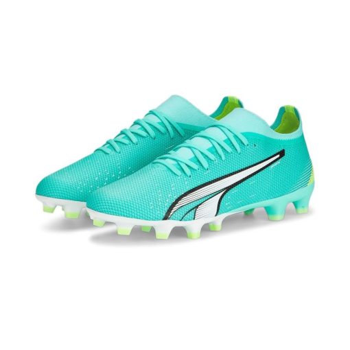 PUMA Ultra Match Fg/ag Pursuit - Turquoise/wit/groen - Kunstgras (Ag) / Natuurgras (Fg), maat 41