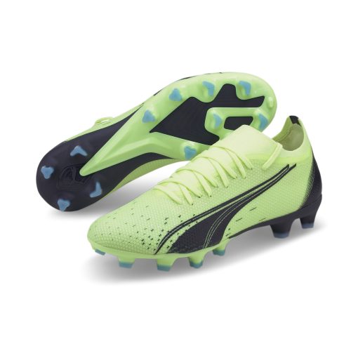 PUMA Ultra Match Gras / Kunstgras Voetbalschoenen (MG) Dames Lichtgroen Zwart Blauw