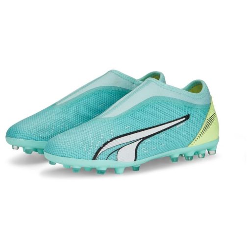 PUMA Ultra Match + Laceless MG Pursuit - Turquoise/Wit/Groen Kids