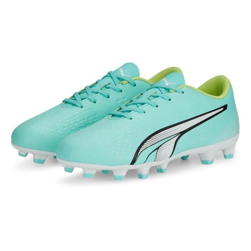 PUMA Ultra Play Fg/ag Pursuit - Turquoise/wit/groen Kids - Kunstgras (Ag) / Natuurgras (Fg), maat 30