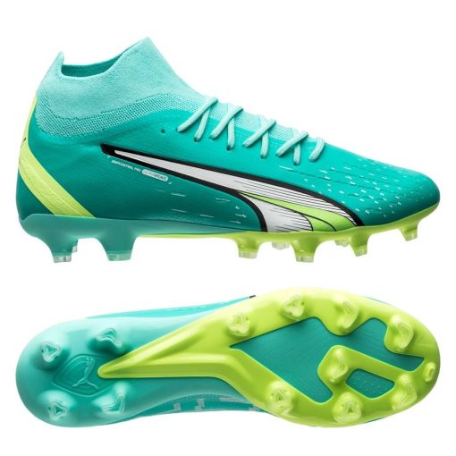 PUMA Ultra Pro Fg/ag Pursuit - Turquoise/wit/groen - Kunstgras (Ag) / Natuurgras (Fg), maat 40