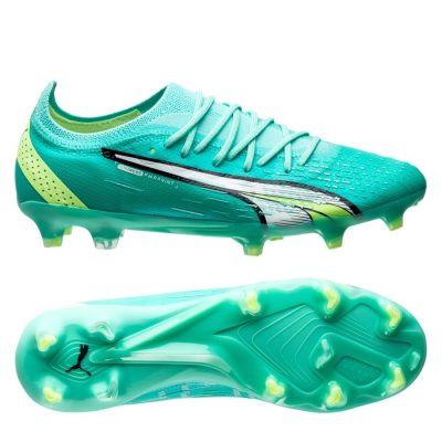 PUMA Ultra Ultimate Fg/ag Pursuit - Turquoise/wit/groen Vrouw - Kunstgras (Ag) / Natuurgras (Fg), maat 36