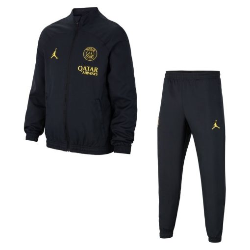 Paris Saint-germain Trainingspak Dri-fit Strike Jordan x Psg - Zwart/geel Kinderen - Nike, maat M: 137-147 cm