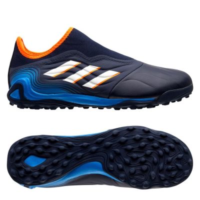 adidas Copa Sense .3 Laceless TF Sapphire Edge - Navy/Wit/Blauw