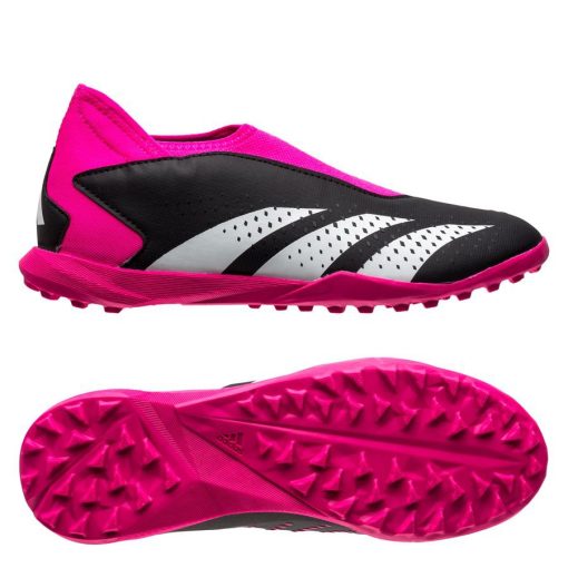adidas Predator Accuracy .3 Laceless Tf Own Your Football - Zwart/wit/roze Kids - Turf (Tf), maat 35½