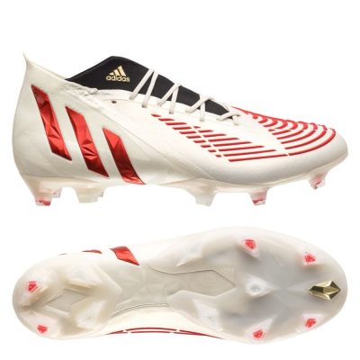 adidas Predator Edge .1 FG Showdown - Wit/Rood/Goud