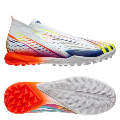 adidas Predator Edge .1 TF Al Rihla - Wit/Geel/Blauw