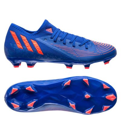 adidas Predator Edge .3 Low FG Sapphire Edge - Donkerblauw/Turbo