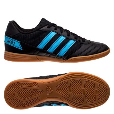 adidas Super Sala Ic - Zwart/blauw Kids - Indoor (Ic), maat 36⅔