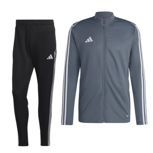 adidas Tiro 23 League Full-Zip Trainingspak Grijs Zwart