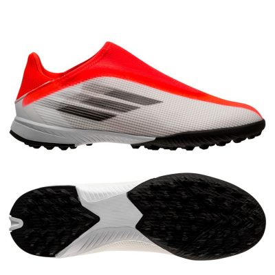 adidas X Speedflow .3 Laceless TF WhiteSpark - Wit/Zilver/Rood Kids