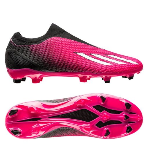 adidas X Speedportal .3 Laceless FG Own Your Football - Roze/Zilver/Zwart
