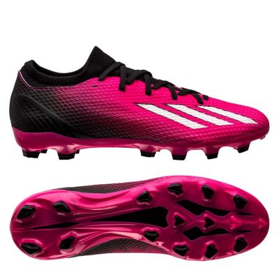 adidas X Speedportal .3 Mg Own Your Football - Roze/zilver/zwart - Kunstgras (Ag) / Natuurgras (Fg), maat 42